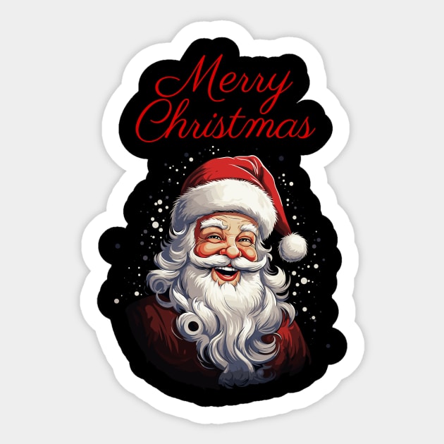 Merry Christmas Happy Santa Sticker by DemoArtMode